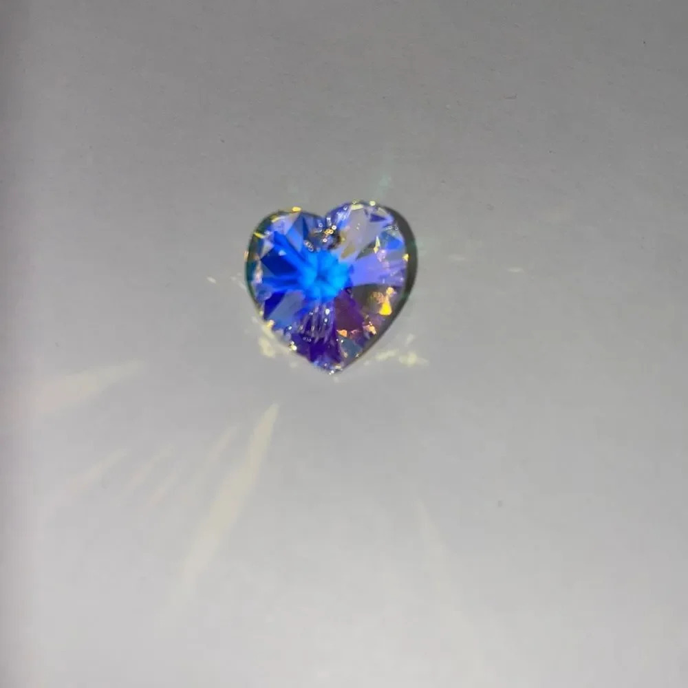 Swarovski heart shaped crystal